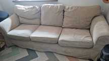 Sofa Ikea EKTORP - beżowa, 3-osobowa, nierozkładana