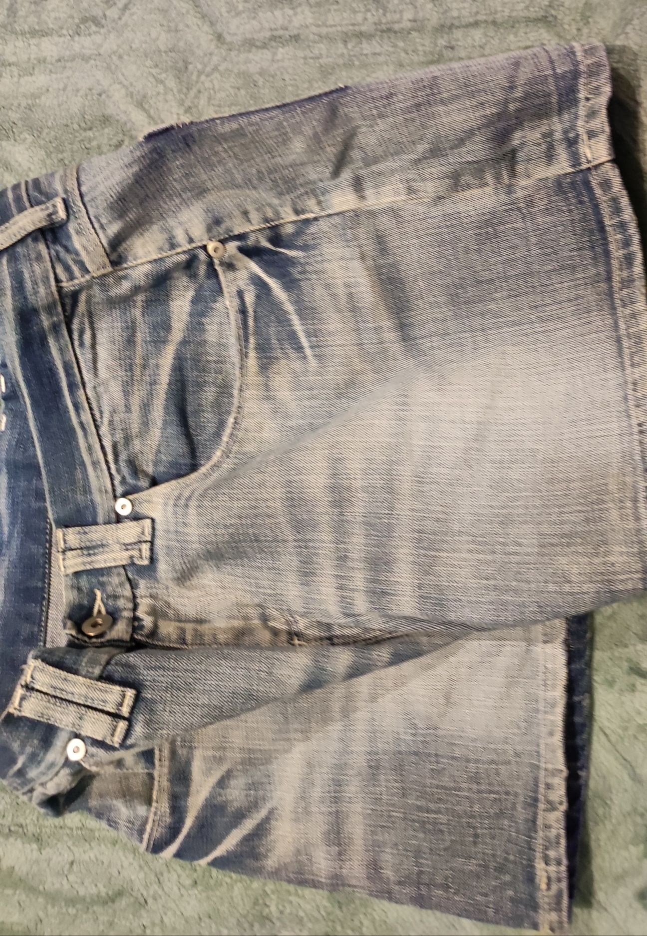 Spódnica mini jeans jasny 42 kieszenie lato HM damska wiosna niebieska