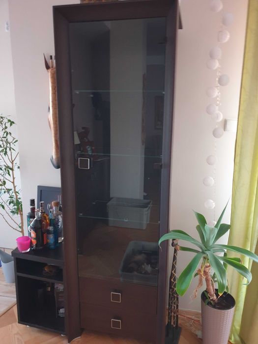 Komoda i witryna Sorrento BRW, kolor wenge