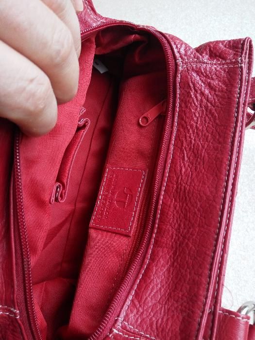 Дизайнерская сумка Joshua Taylor, новая, кож. красная