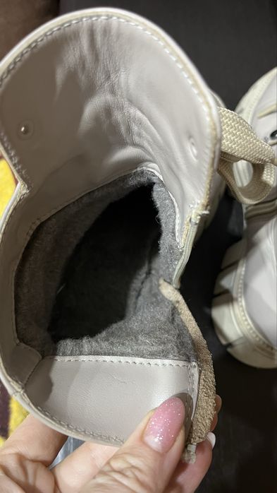 Зимові шкіряні черевики