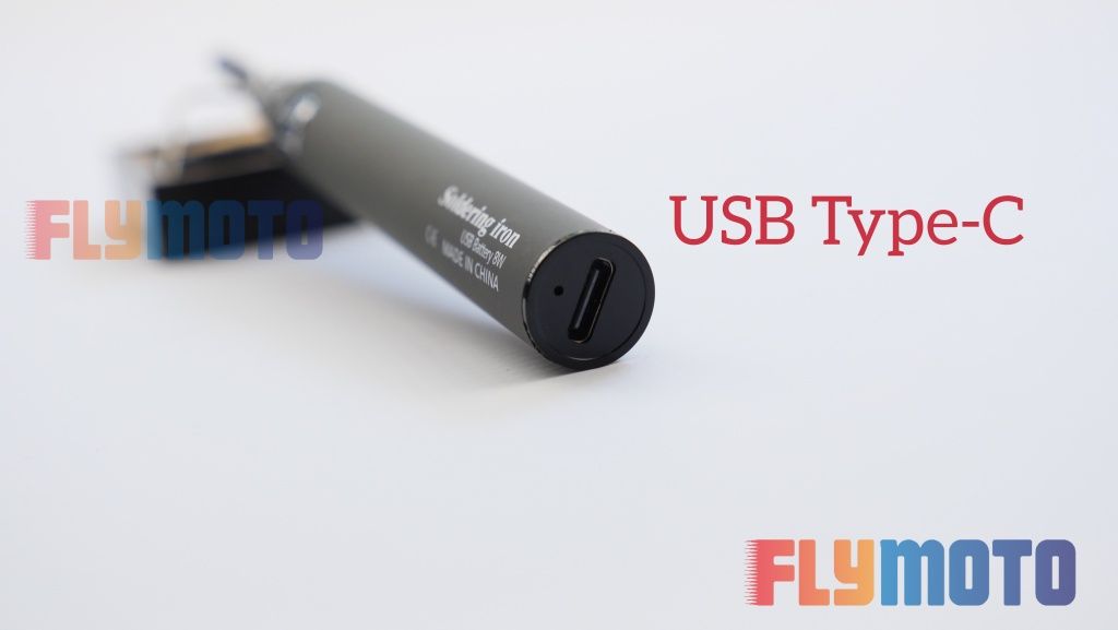 Паяльник акумуляторний портативний автономний заряджання USB Type C