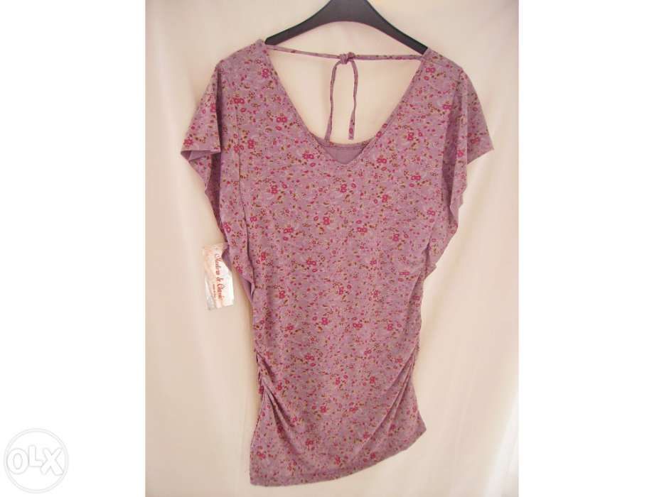Camisola florida lilás, linda! - Tamanho S/M - NOVA!