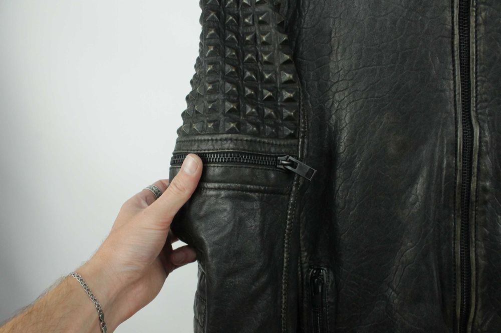 Шикарна шкіряна куртка Gipsy 2.0 Slim Fit Leather Jacket Розмір S 46