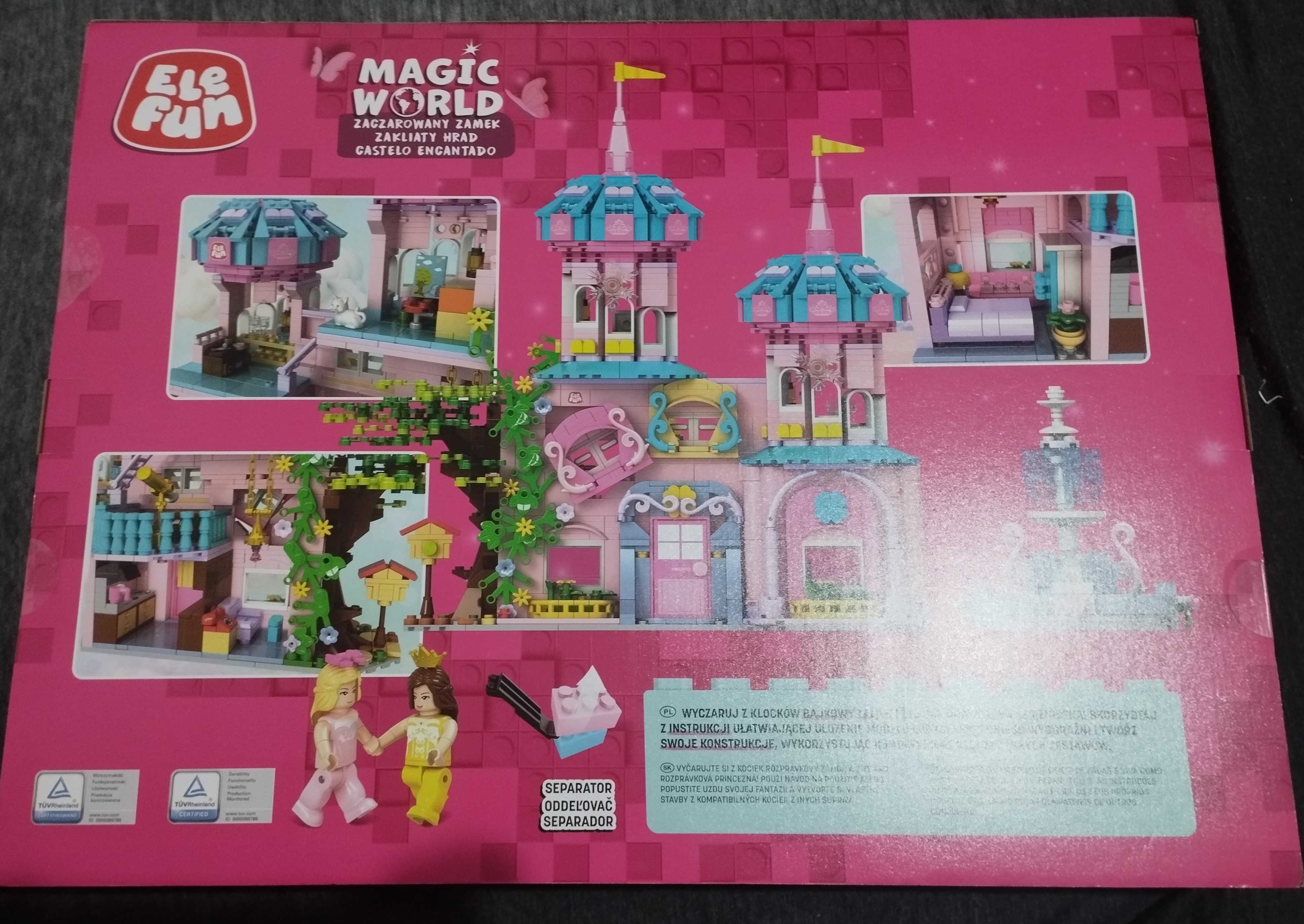 "LEGO" Elefun Magic World XXL Zaczarowany zamek Klocki 1936 elementów