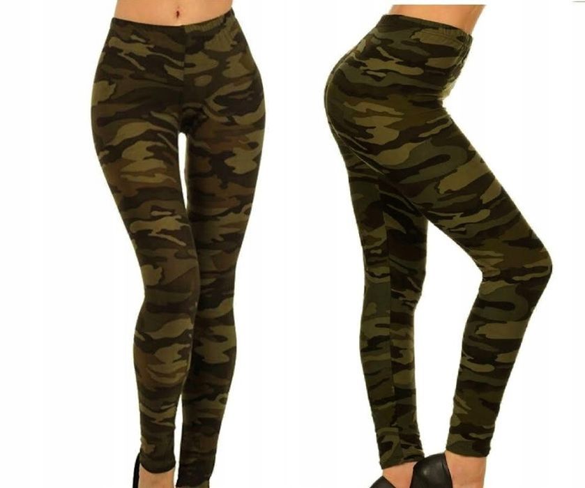 klasyczne legginsy moro military m/l miego