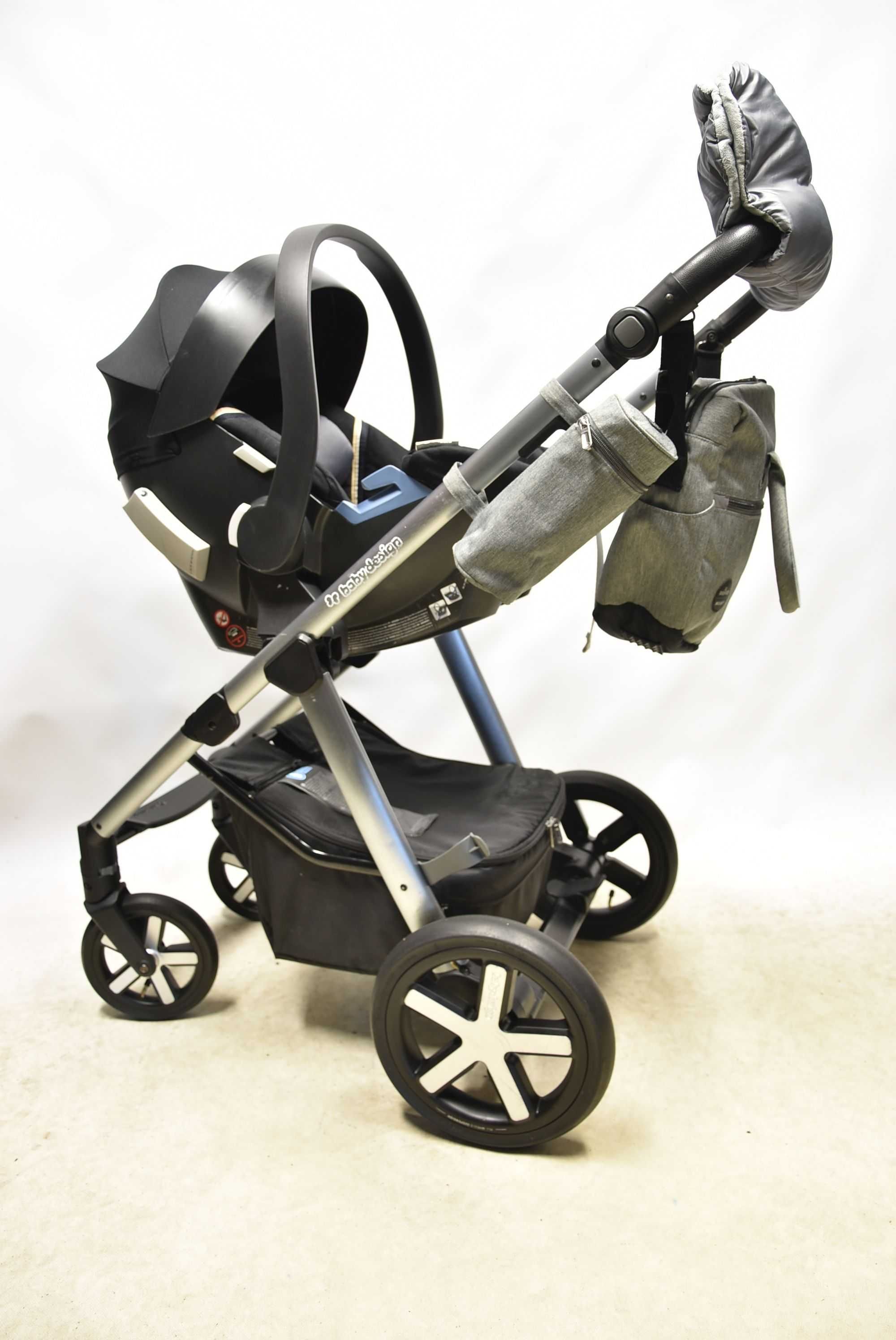 Baby Design Husky 3w1 z Cybex Aton 5 0-13kg - BARDZO ZADBANY!