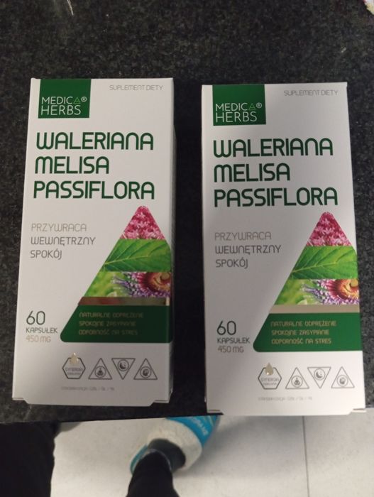 Tabletki uspokajające wyciszające Waleriana melisa