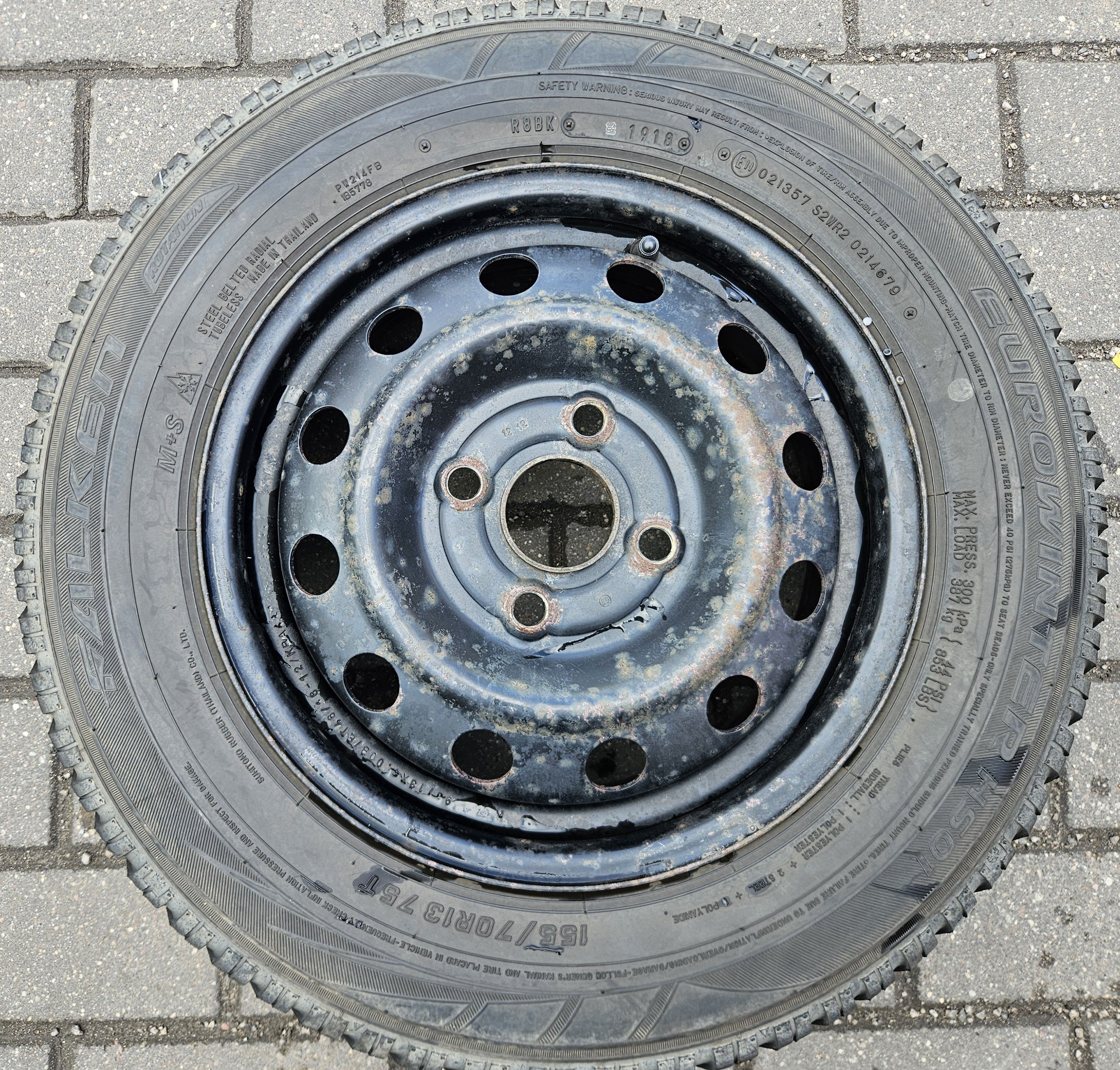 4x Felgi stalowe 4.0 x 13 4x100 ET46 Hyundai i10 / Kia Picanto [740]