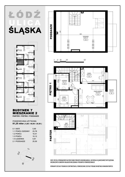 Śląska Park _ mieszkanie dwupoziomowe 81m2
