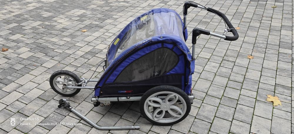 Riksza do roweru dla dwójki dzieci
