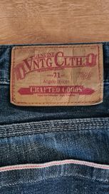 Spodnie Jeans VNTG CLTH vintage. W35 L32. Granatowe.