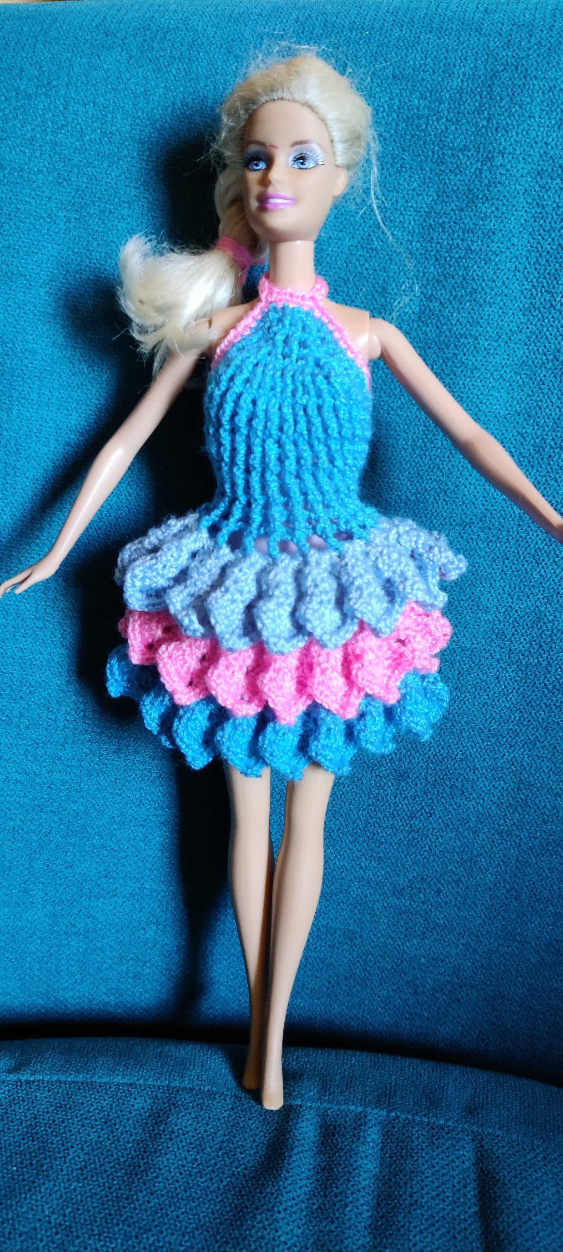 Sukienki dla lalki Barbie 3 sztuki