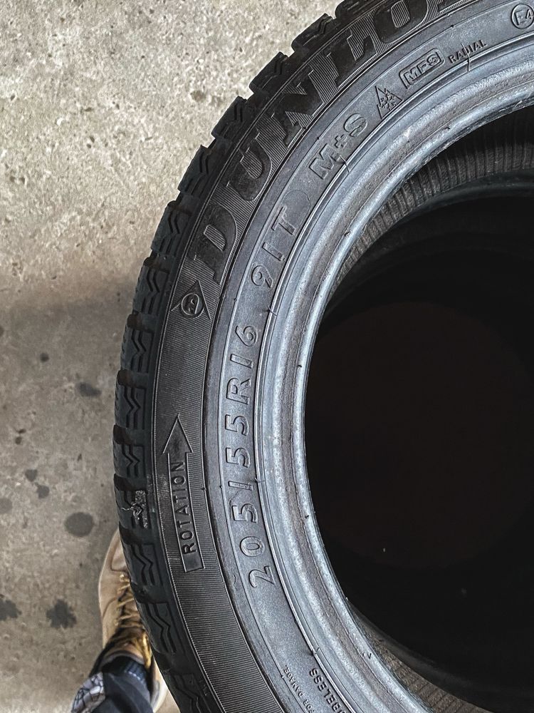 Резина DUNLOP 205/55 R16 7мм протектор