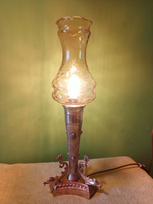 Lampa indyjska, kolonialna,hand made.