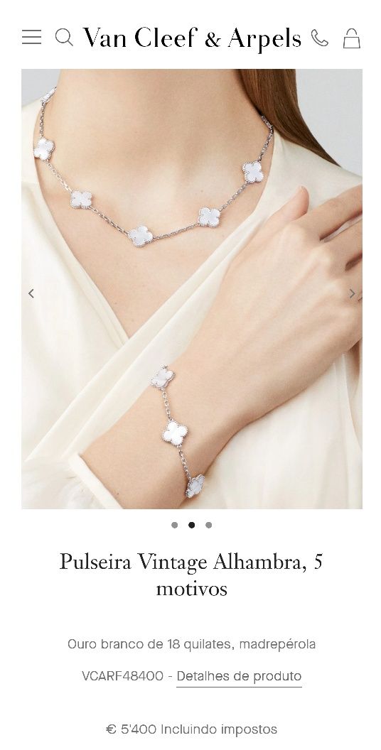 Pulseira e colar Van Cleef & Arpels