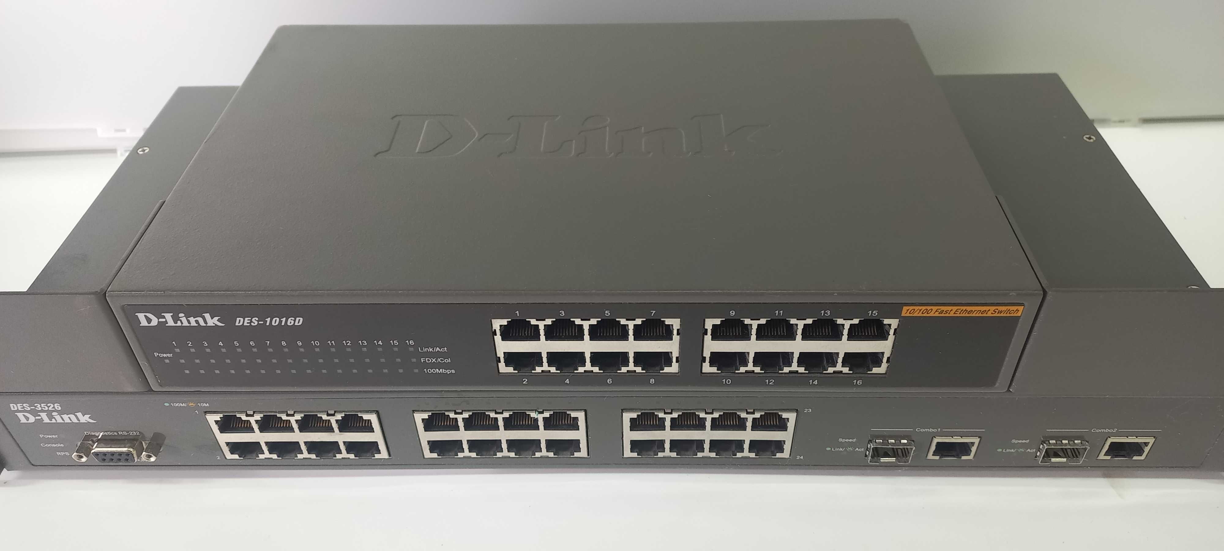 Некерований комутатор D-Link DES-1016D 16 портів RJ-45 10/100 Мбіт/сек