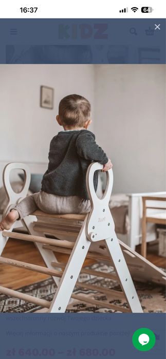 Drabinka z uchwytami + zjeżdżalnia Juupi