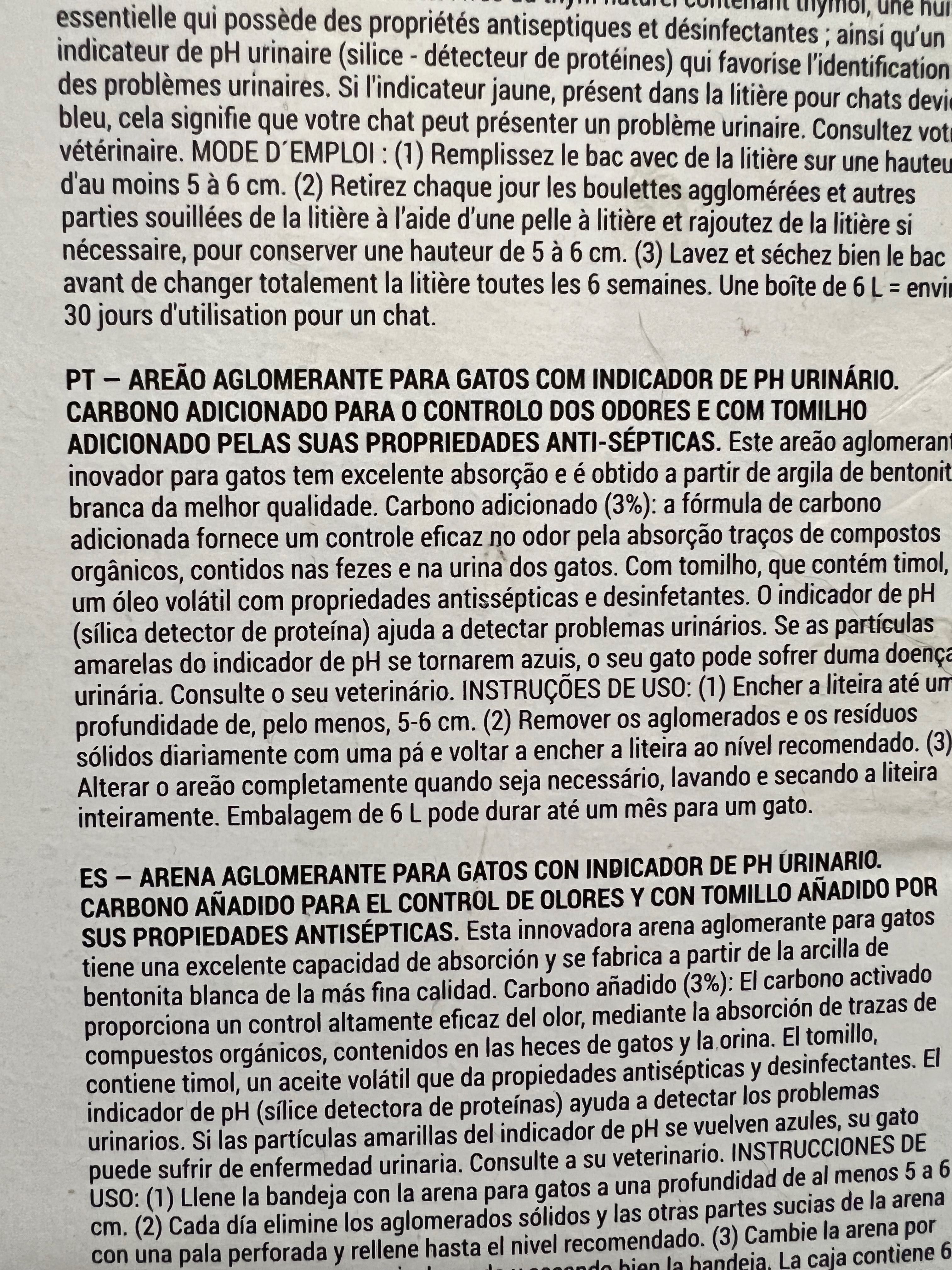 Areia para gato "INDIKATOR" função especial