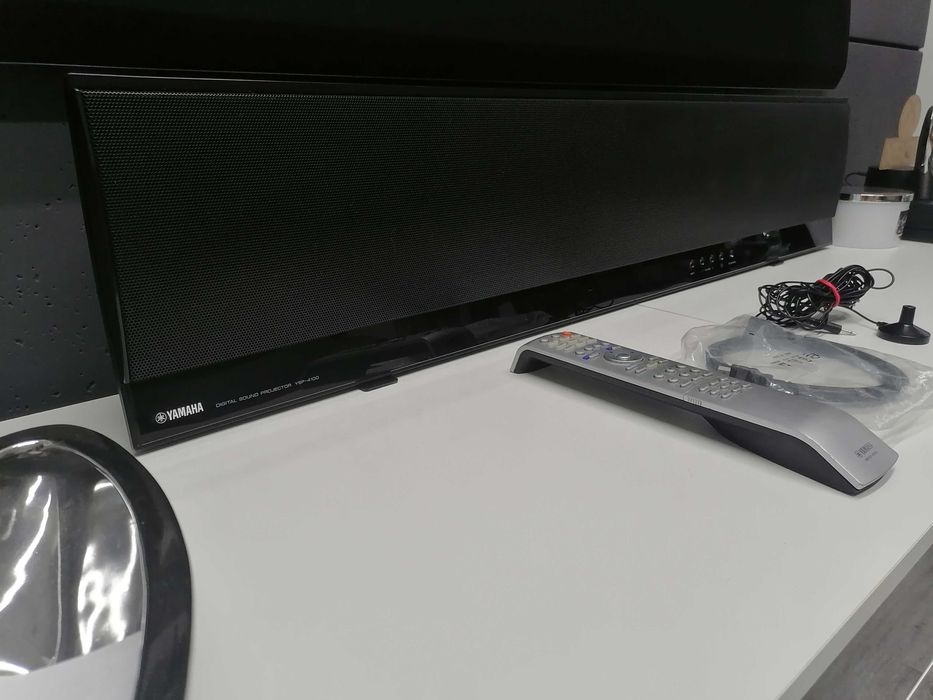 Yamaha YSP-4100+Yamaha YST-FSW100+Pilot+Mikrofon+RCA+WYSYŁKA GRATIS