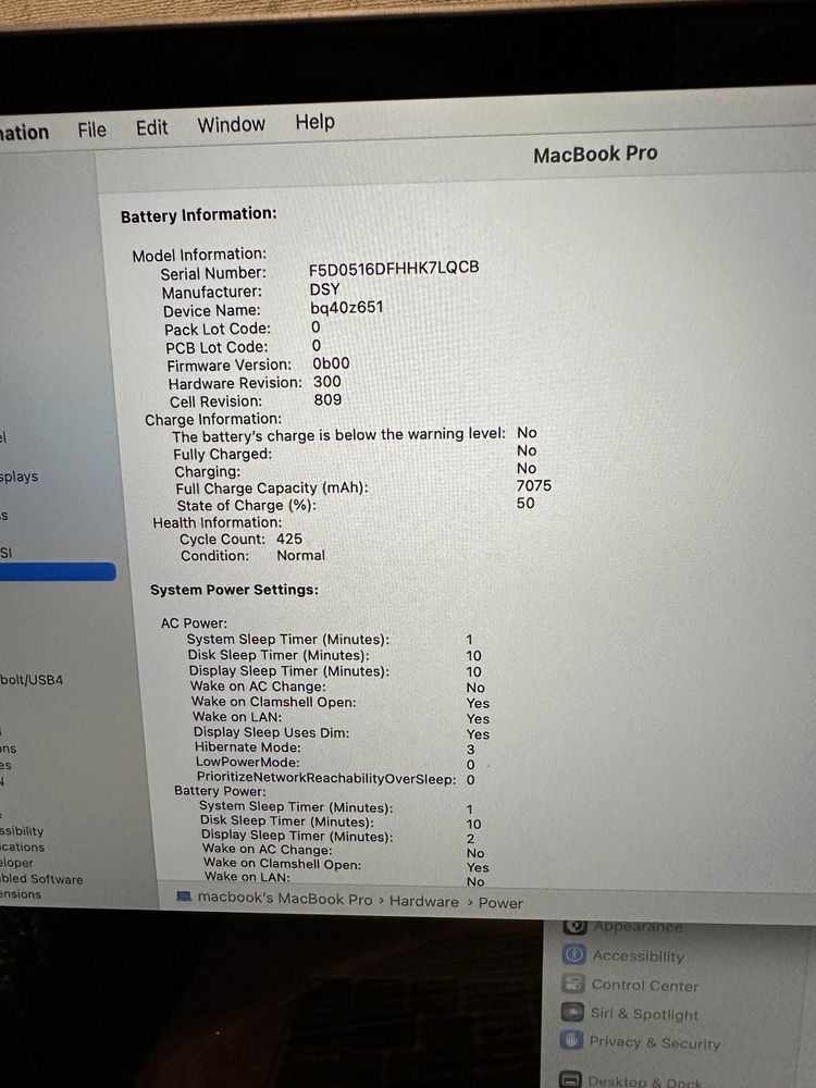 Macbook Pro 16’ 2019 i7 32gb 512SSD