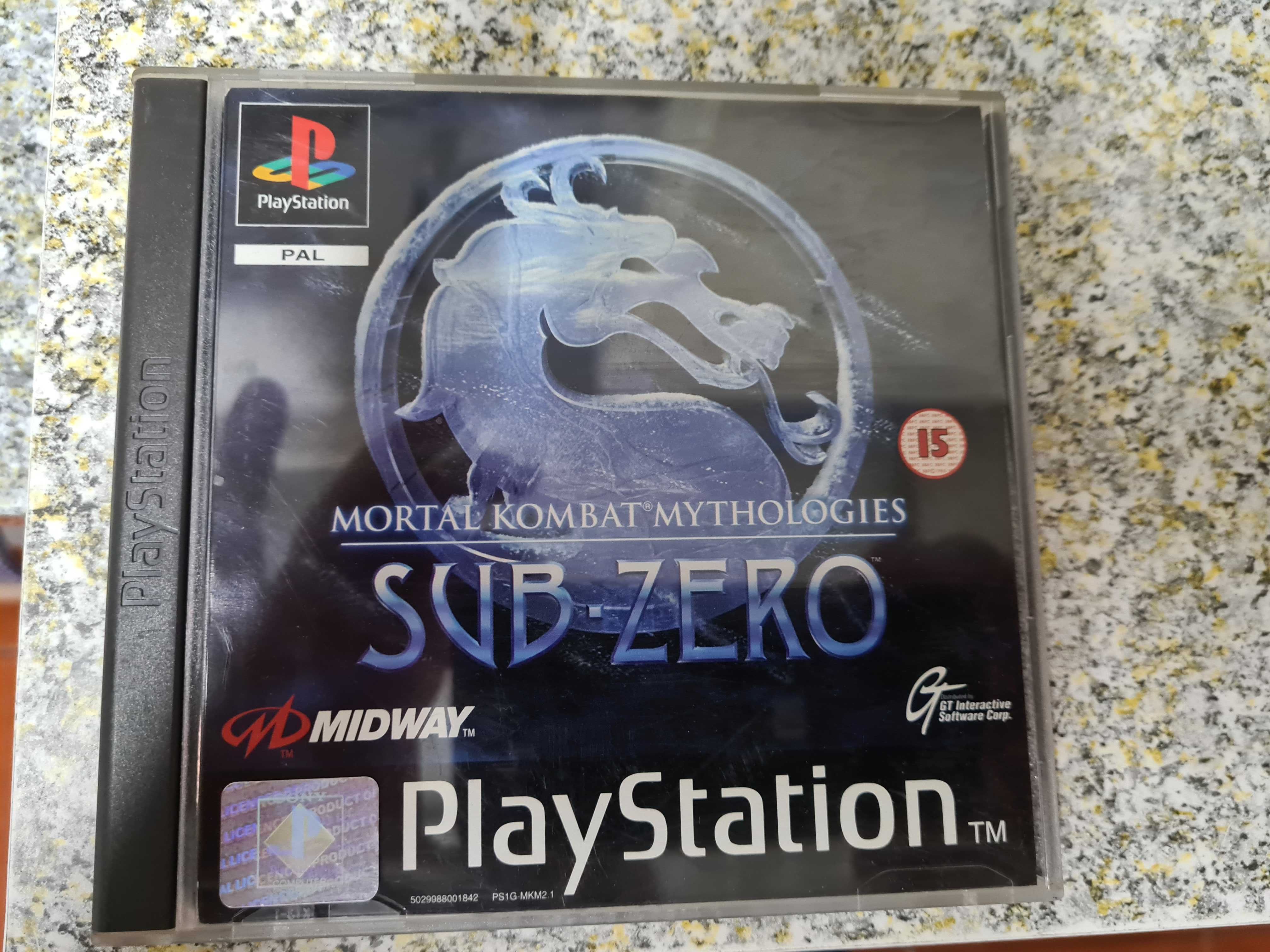 Jogo mortal kombat ps1 sub zero mythologies em bom estado sem manual.