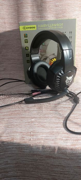 Навушники  Cyboo З RGB підсвіткою