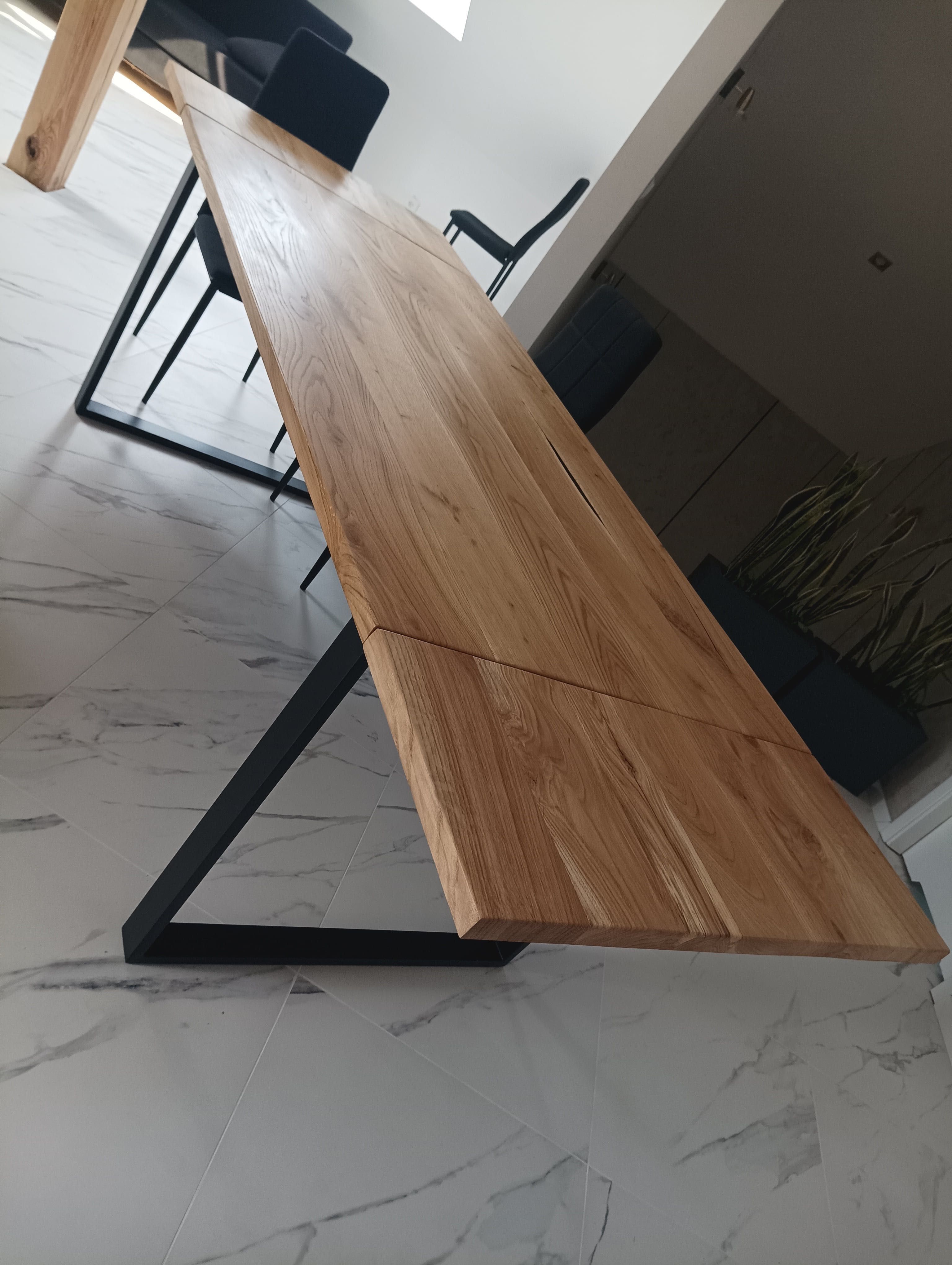 Stół dębowy 84cm x 164cm/232cm