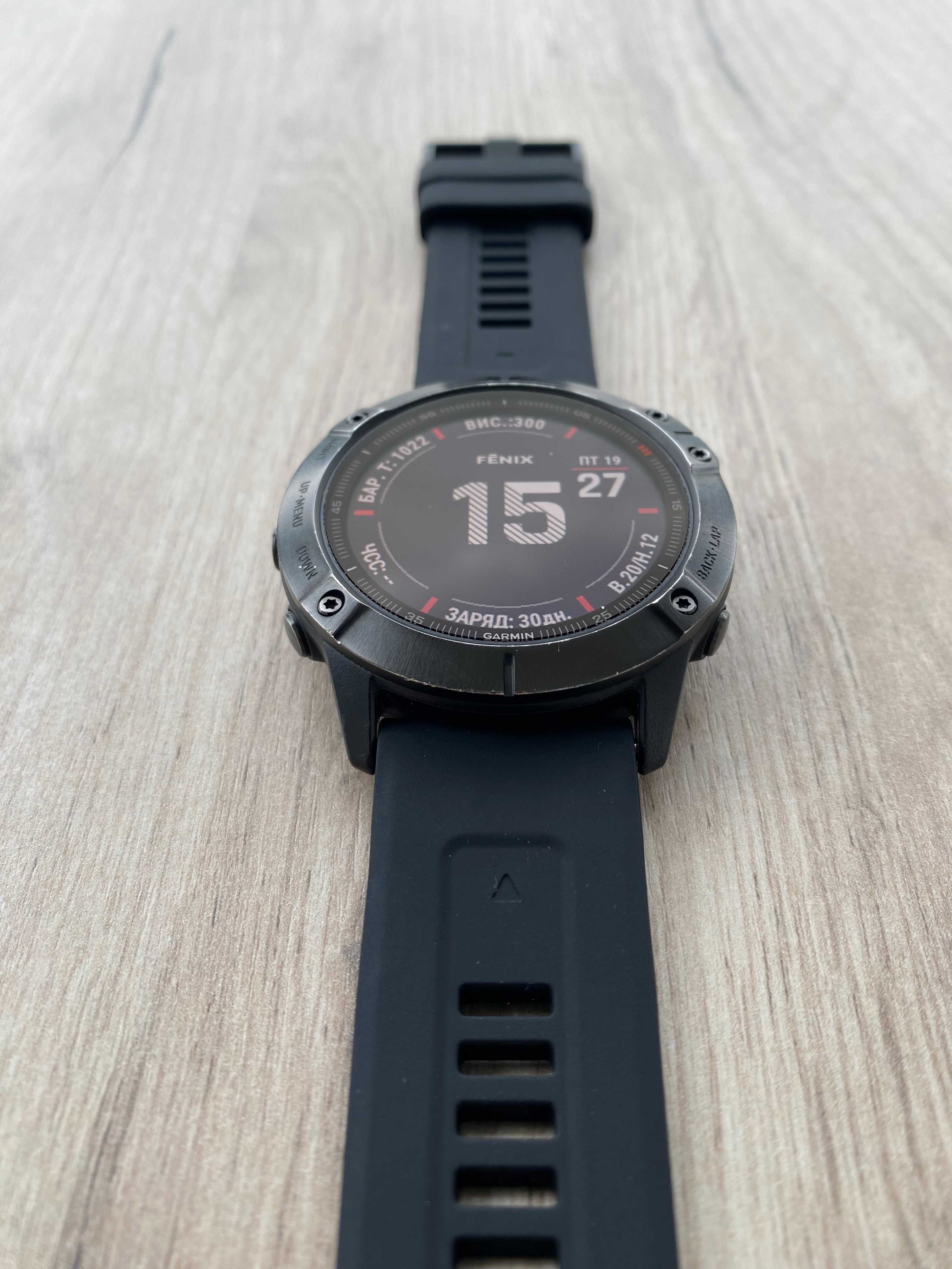 Garmin Fenix 6X Pro | GPS, карти, NFC | Майже як новий