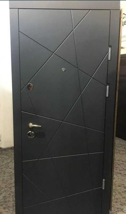 Вхідні металеві двері .