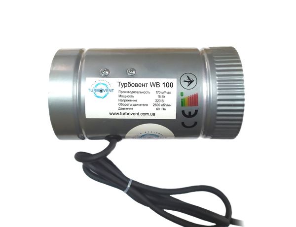 Бюджетные канальные вентиляторы Турбовент WB-V 100-250 мм