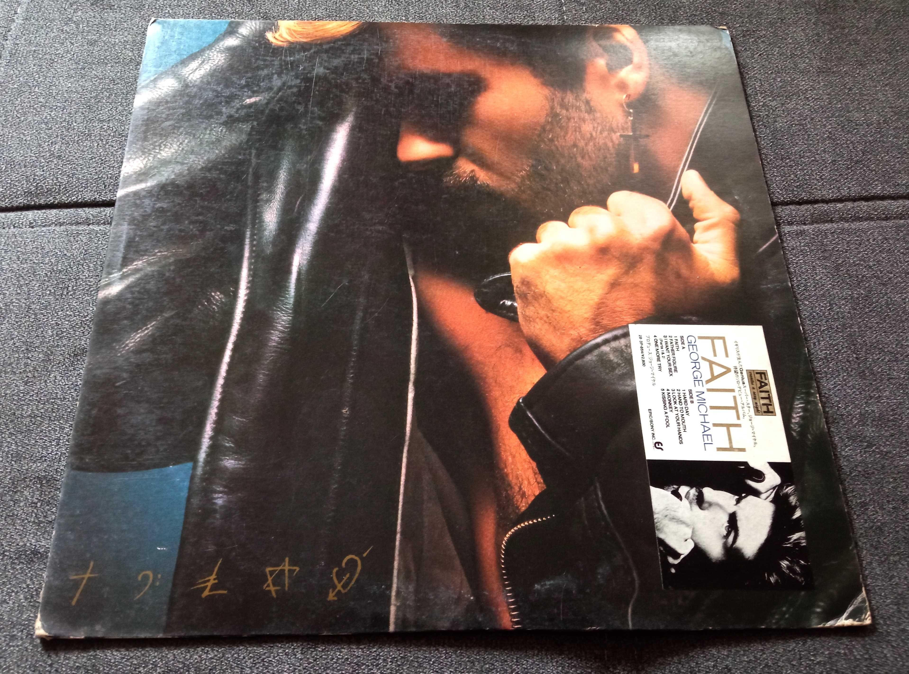 George Michael Faith winyl 1press 1987 Japan Sticker Obi