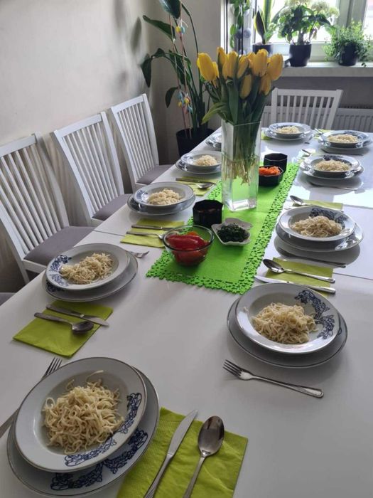 Stół rozkładany, biały, połysk