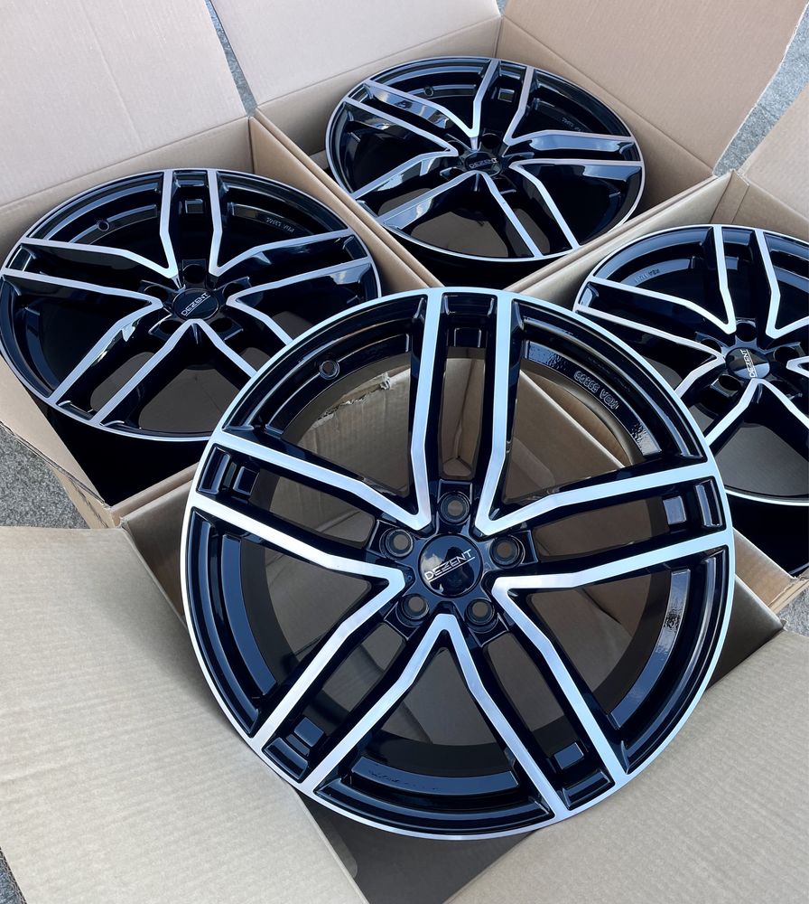 4x Alufelgi DEZENT 5x108 et42 8J Felgi Czarne/Chrom (made in germany)
