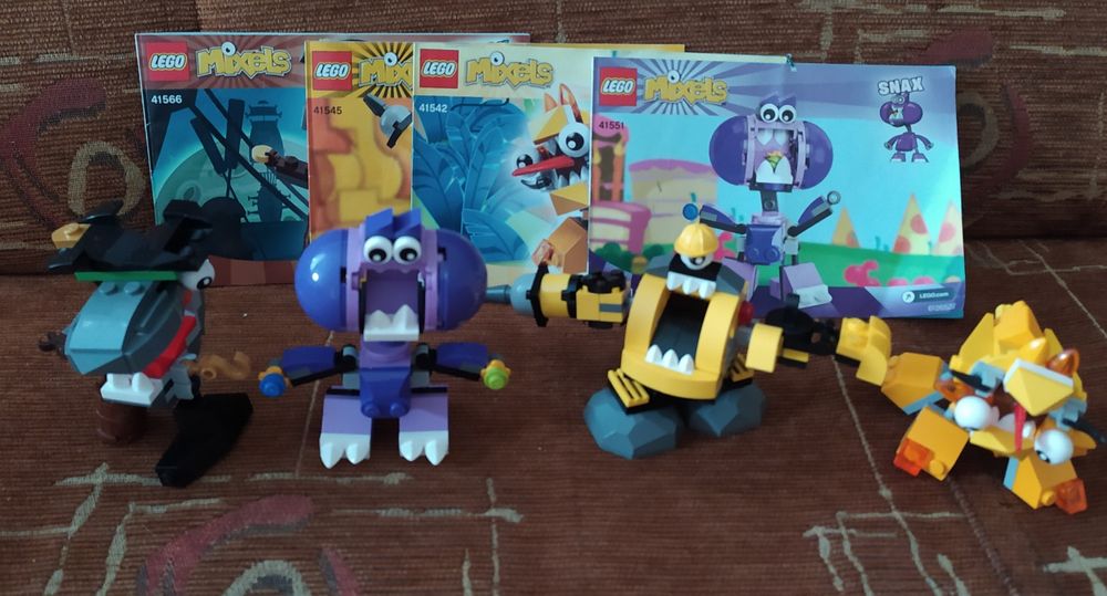 Pakiet 4 zestawów klocków Lego Mixels 41566, 41545, 41542, 41551