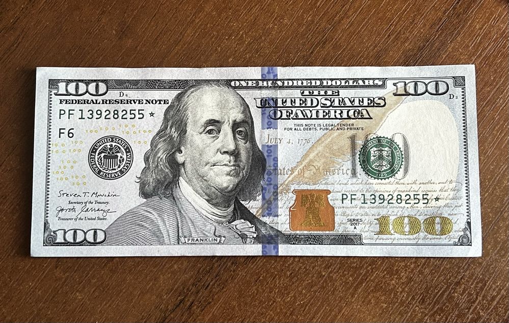 Редкая купюра 100$