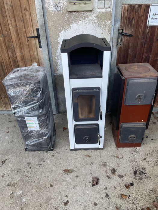 Piec piecyk z szamotem Koza drewno wegiel 5KW