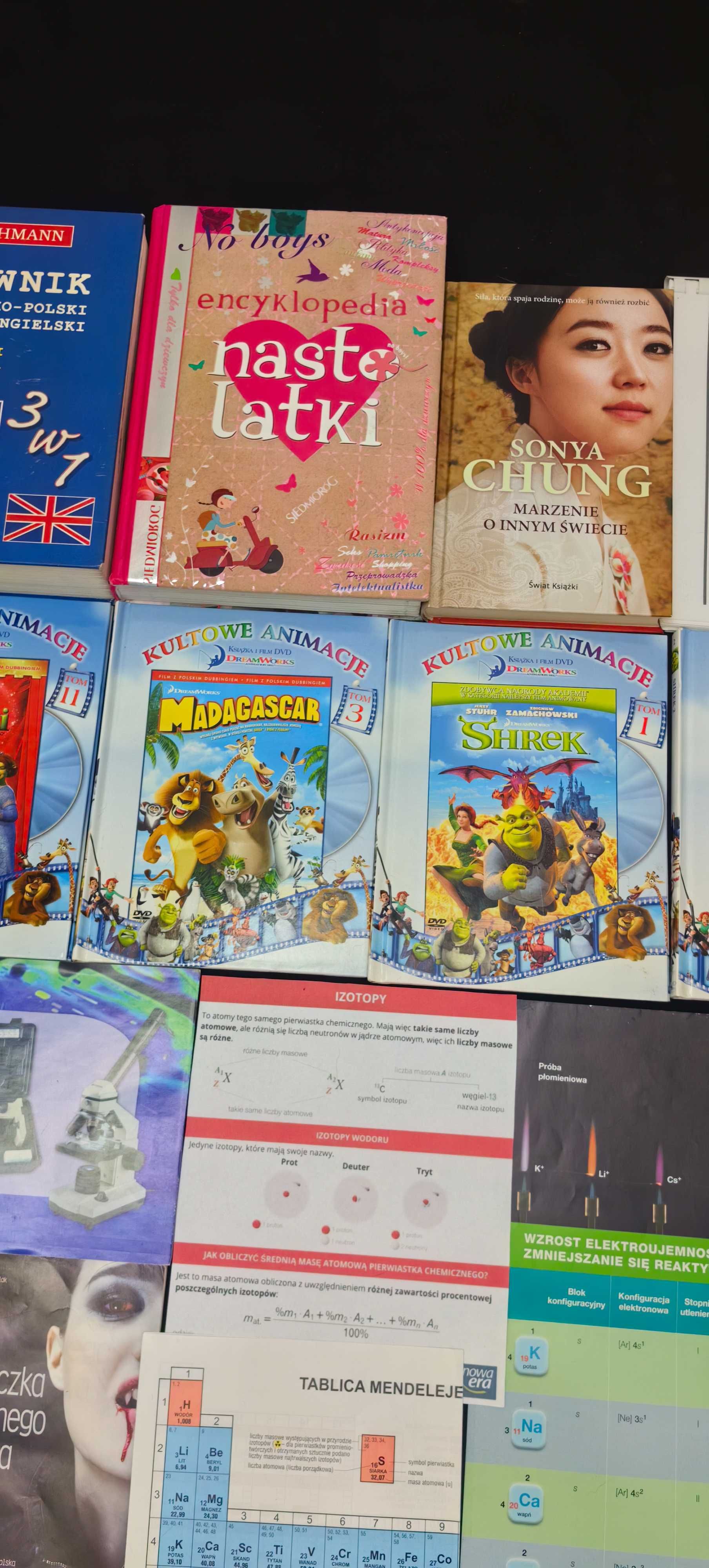 Zestaw Książek Shrek Supełek Madagascar Lego Atlas