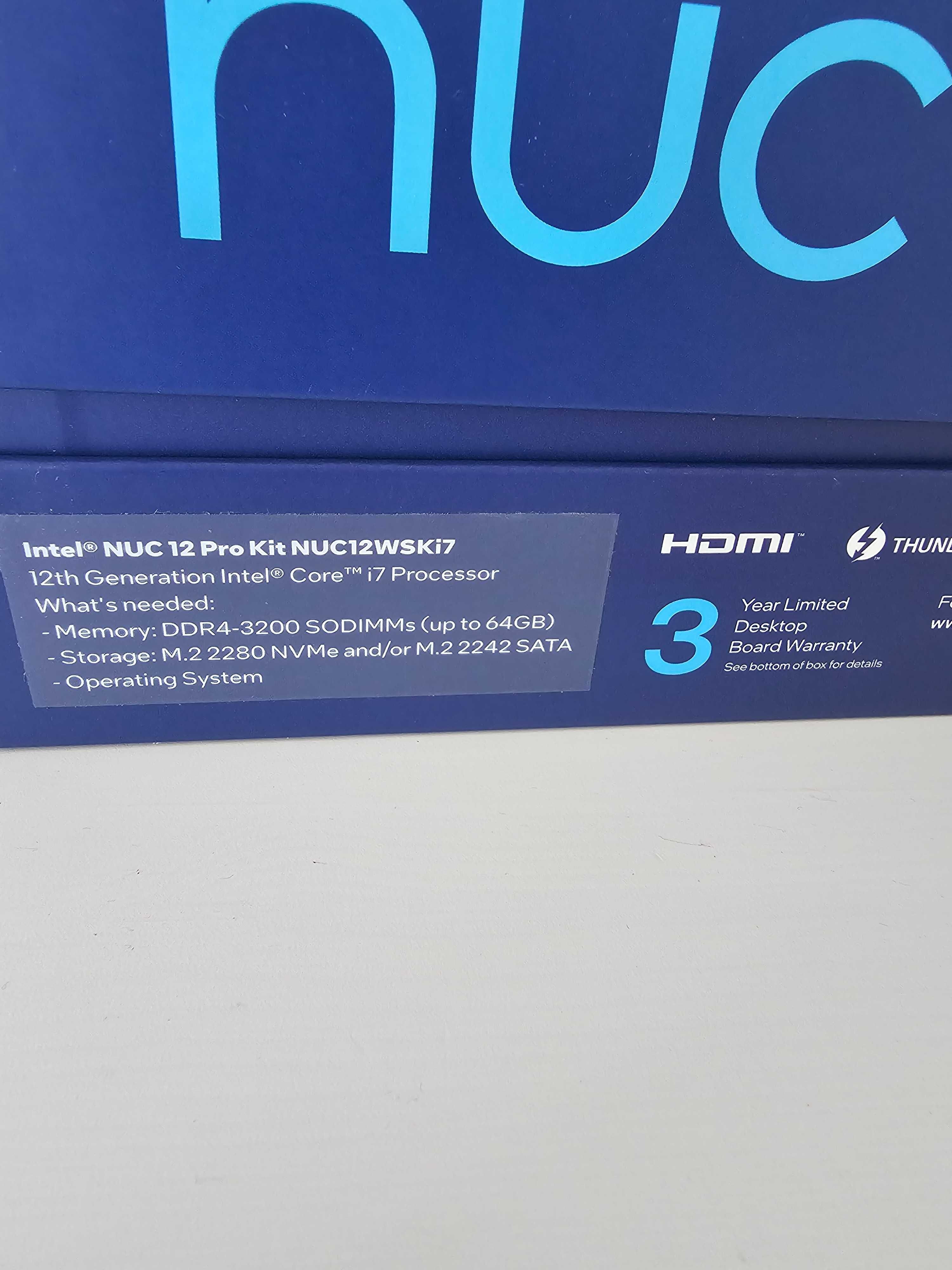 ASUS NUC NUC12WSKI7 Core I7-1260P 1TB 64GB Mini komputer