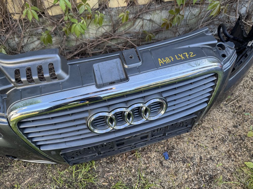 Zderzak Przedni Spryski Grafitowy Szary LXZ7 Audi A4 B7