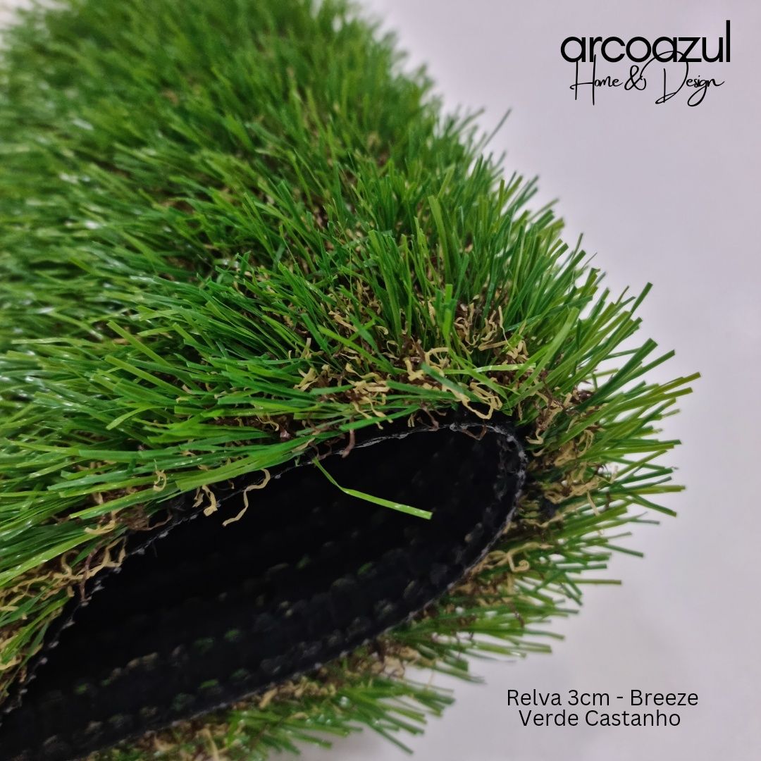 Relva Breeze 3cm - Verde Castanho By Arcoazul