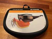 Okulary sportowe rowerowe z wymiennymi szkłami BTWIN