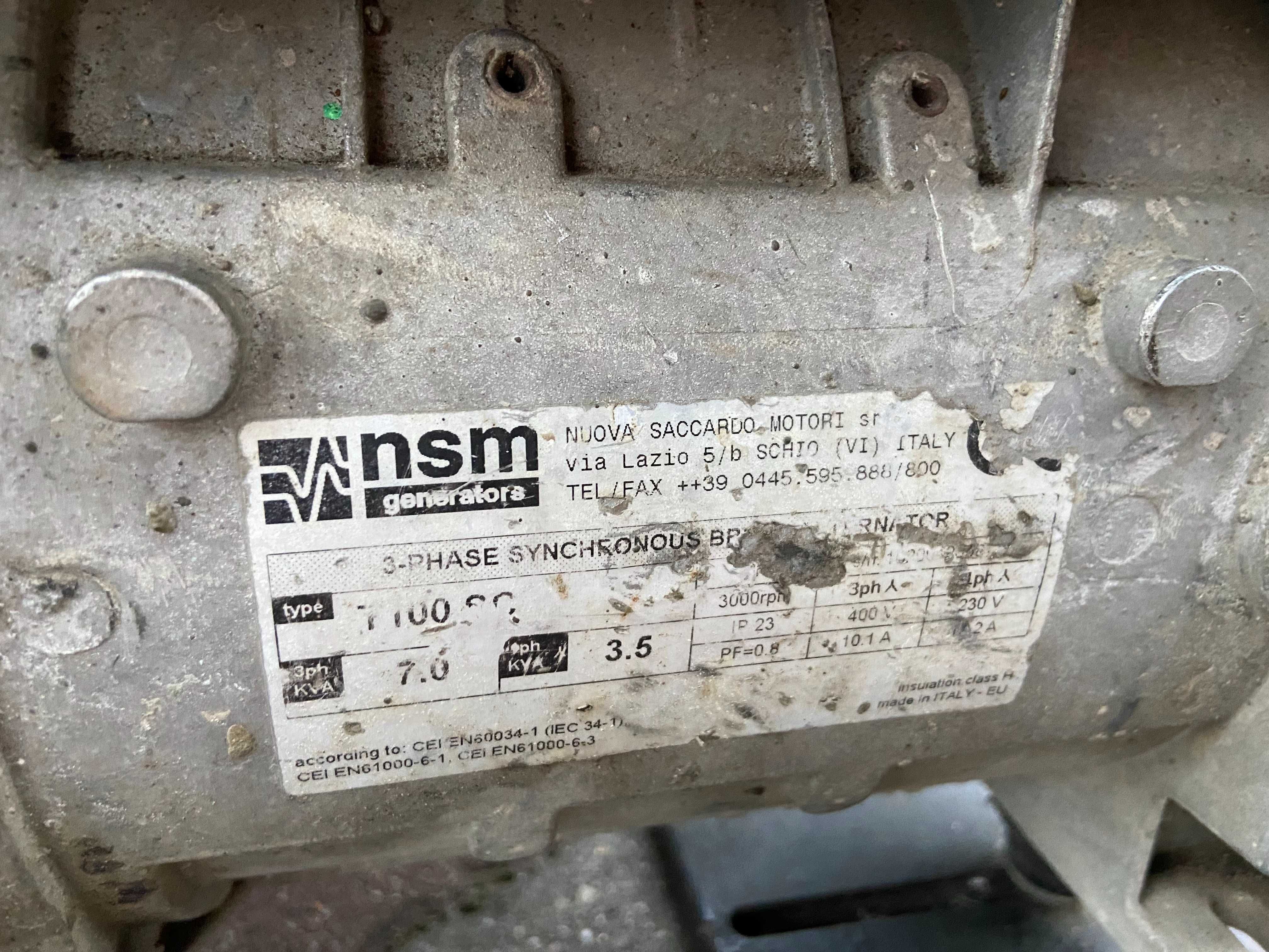 Agregat prądotwórczy Nsm generators T100 sc W pełni sprawny 230V