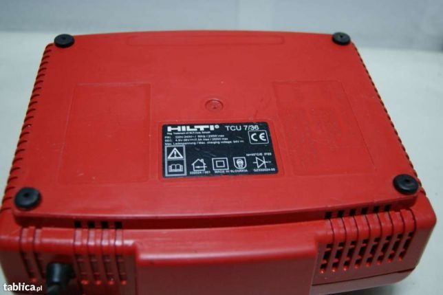 HILTI TCU 7/36 ladowarka zasilacz bateria młot wkretarka klucz 12v,36v