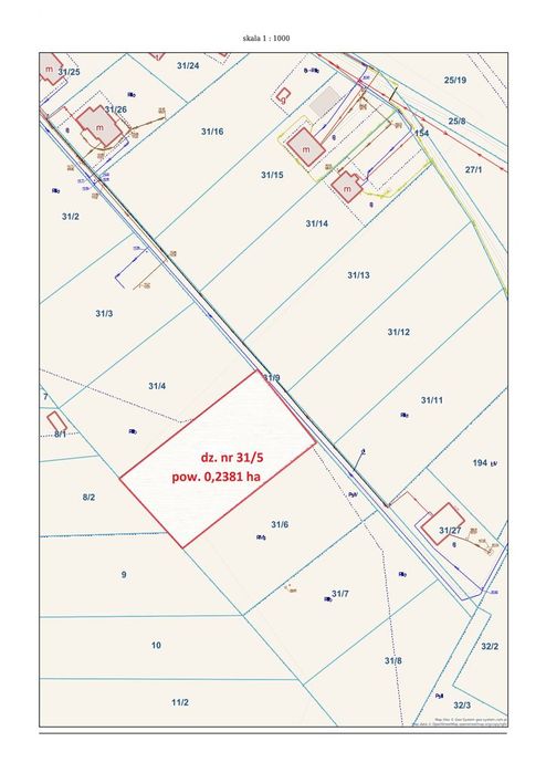 działka pod zabudowę Nowa Wieś Kętrzyńska, 23 ary