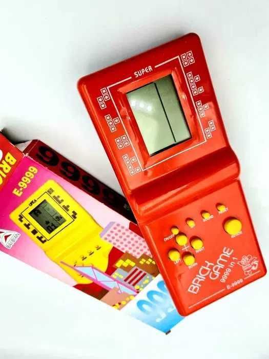 Zabawka konsola podróżna gra Tetris nowa czerwona