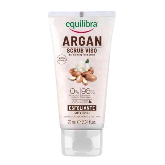 Equilibra Argan Exfoliating Face Scrub złuszczający peeling do twarzy
