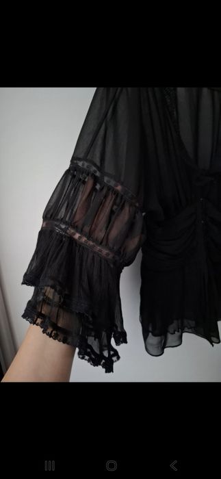 Bluzka gorset boho koronka