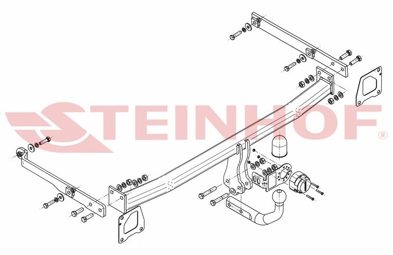 HAK HOLOWNICZY + Moduł 7Pin do Renault Scenic III od 2009 do 2016