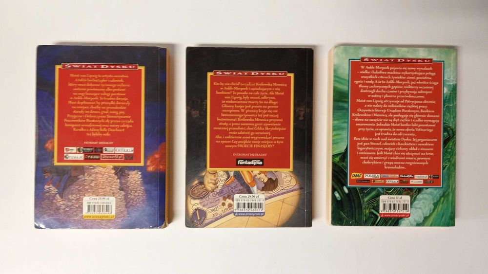 Terry Pratchet - 3 książki z serii o Moiście von Lipwigu